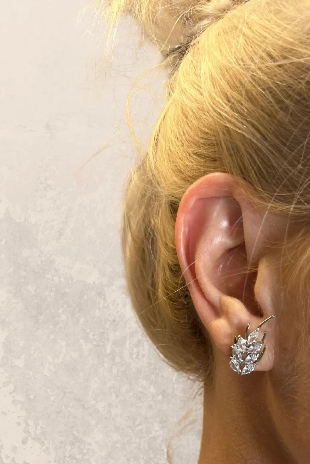 Korvakorusetti – Korvalehden koru ja kimaltava nappikorvis