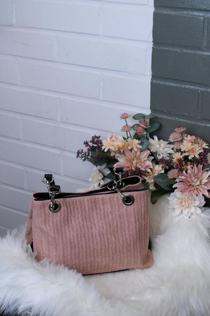 Kohokuvioitu Nahkalaukku Anni