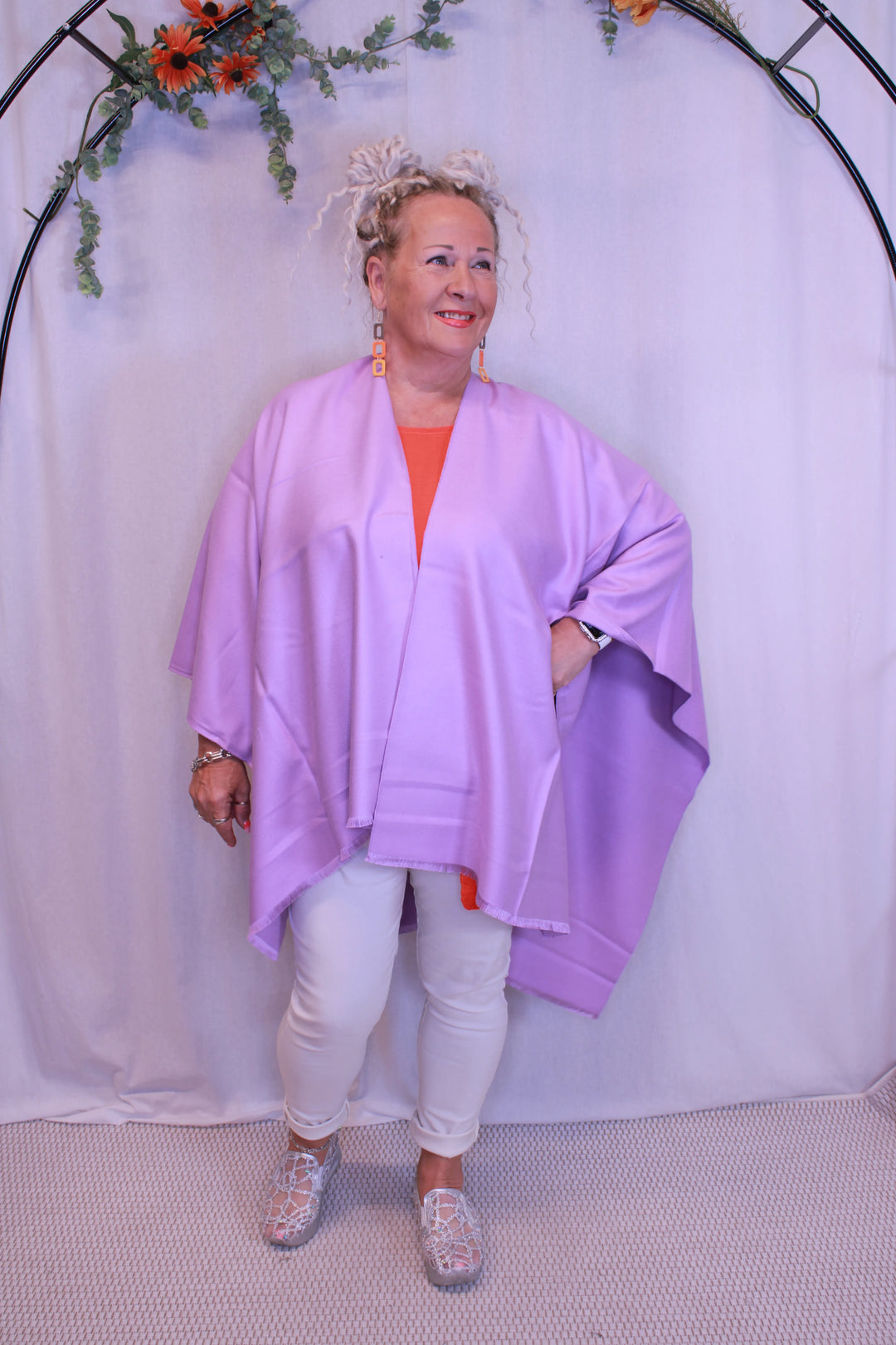 Hartiahuivi halkiolla 125*155cm