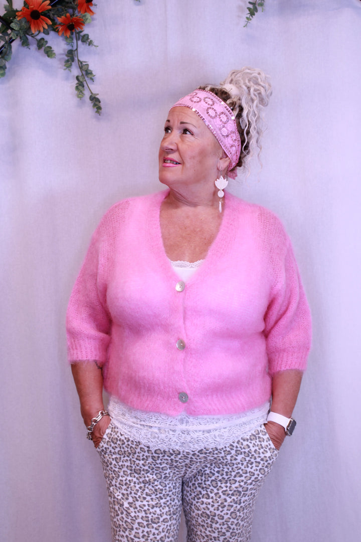 Kid mohair-neuletakki - Hanna