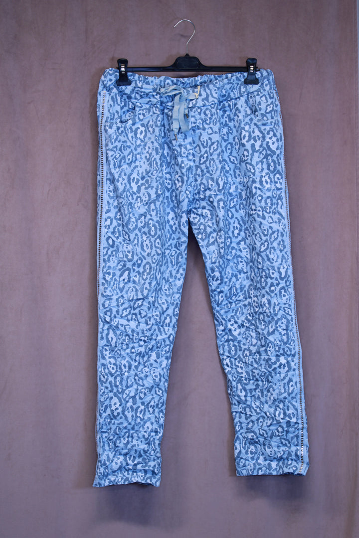 Leopardihousut koristenauhalla Teresa