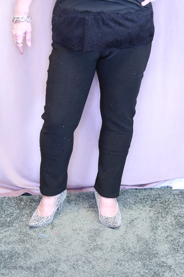 Housut kimalteilla Iiris