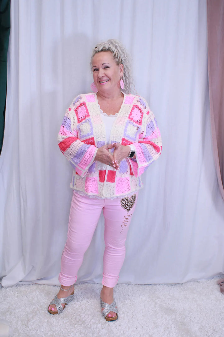 Avoin neuletakki Hilla