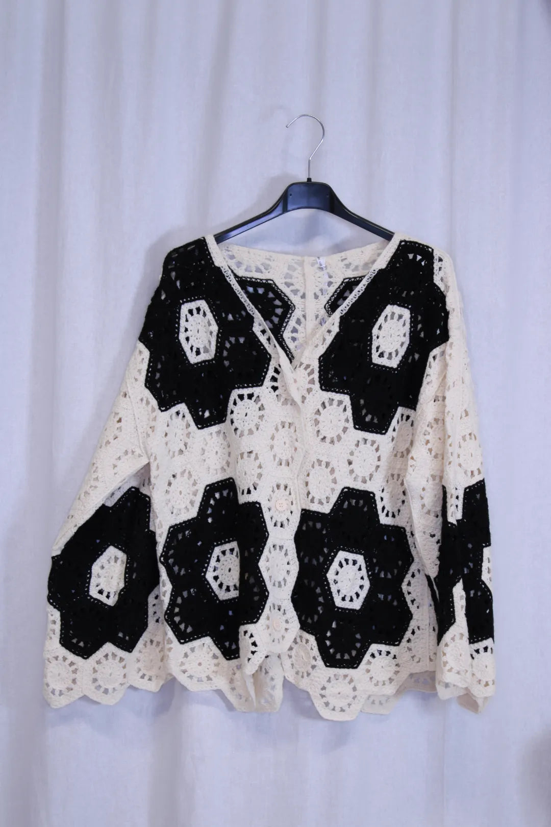 Puuvillaneuletakki Vilja