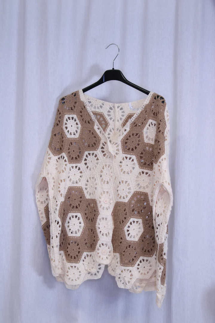 Puuvillaneuletakki Vilja