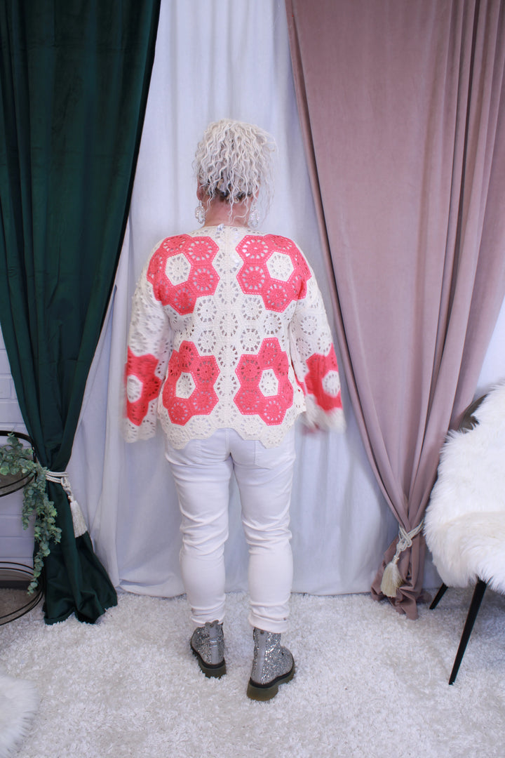 Puuvillaneuletakki Vilja