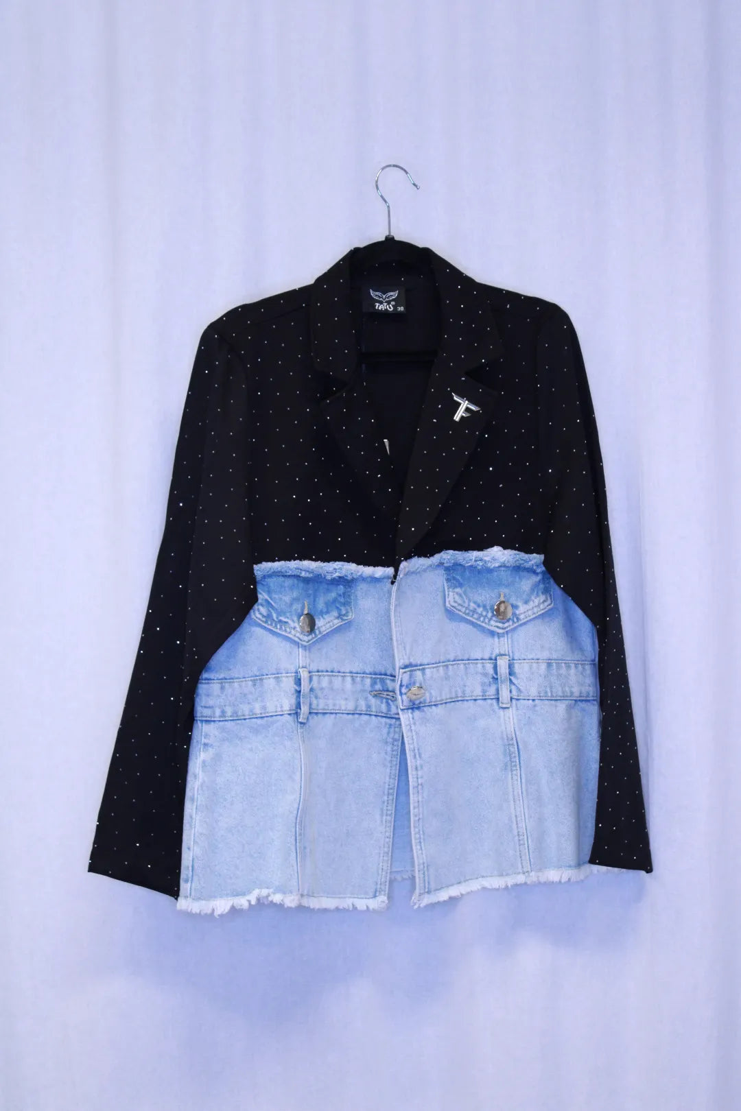 Kimaltava farkkujakku Anna