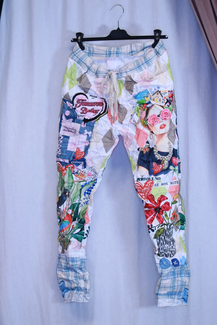 Printtihousut Kamilla