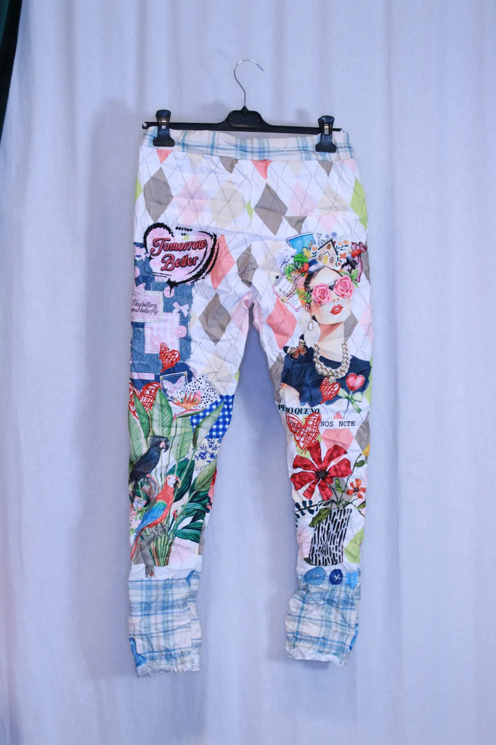 Printtihousut Kamilla