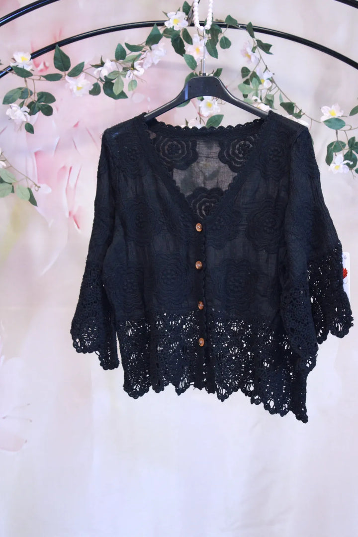 Pitsireunainen puuvillajakku - Sofia