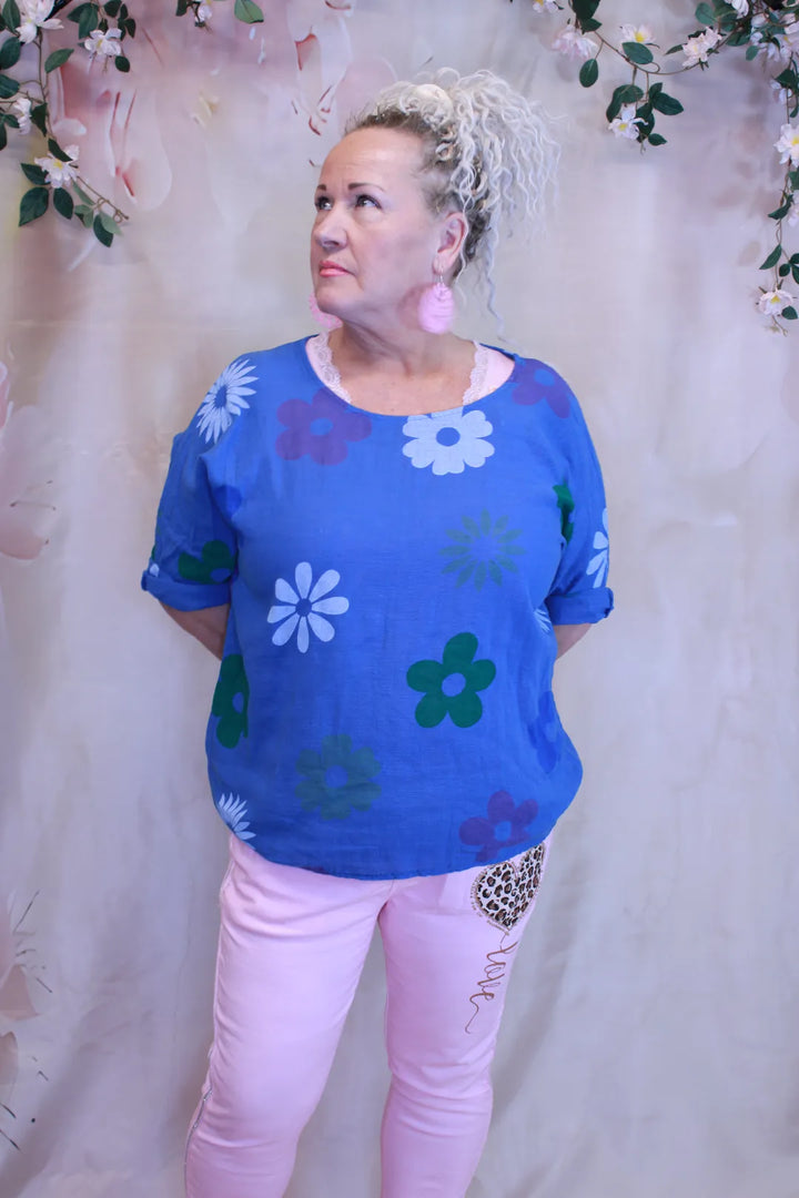 Lyhythihainen puuvillapaita  Aura