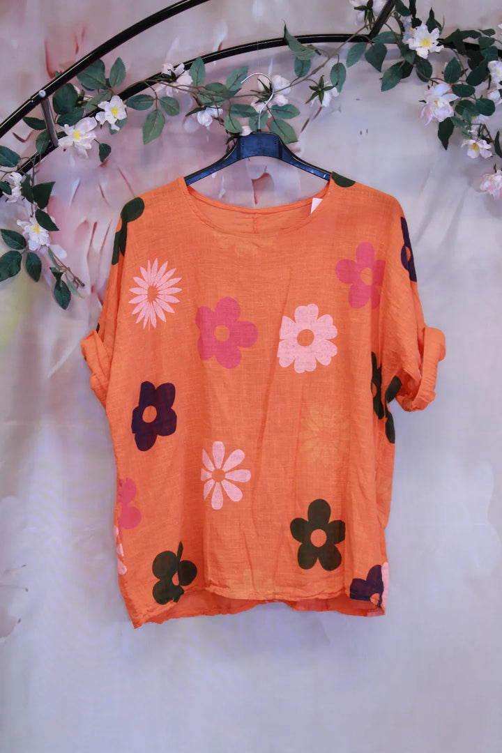 Lyhythihainen puuvillapaita  Aura