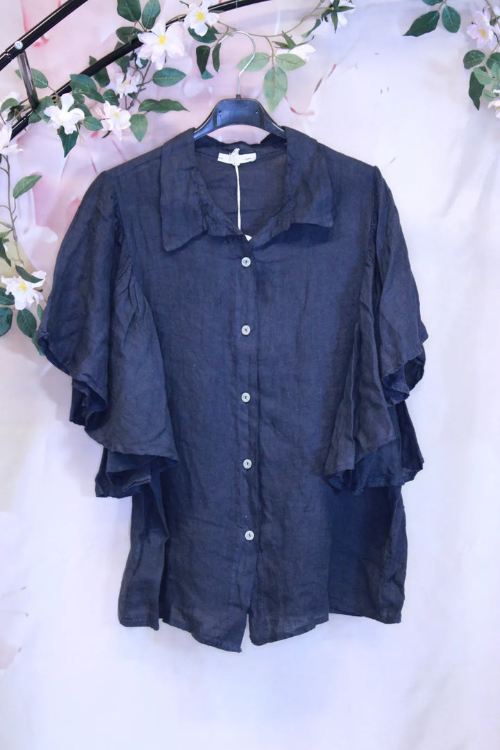 Lyhythihainen pellavapaita - Aija