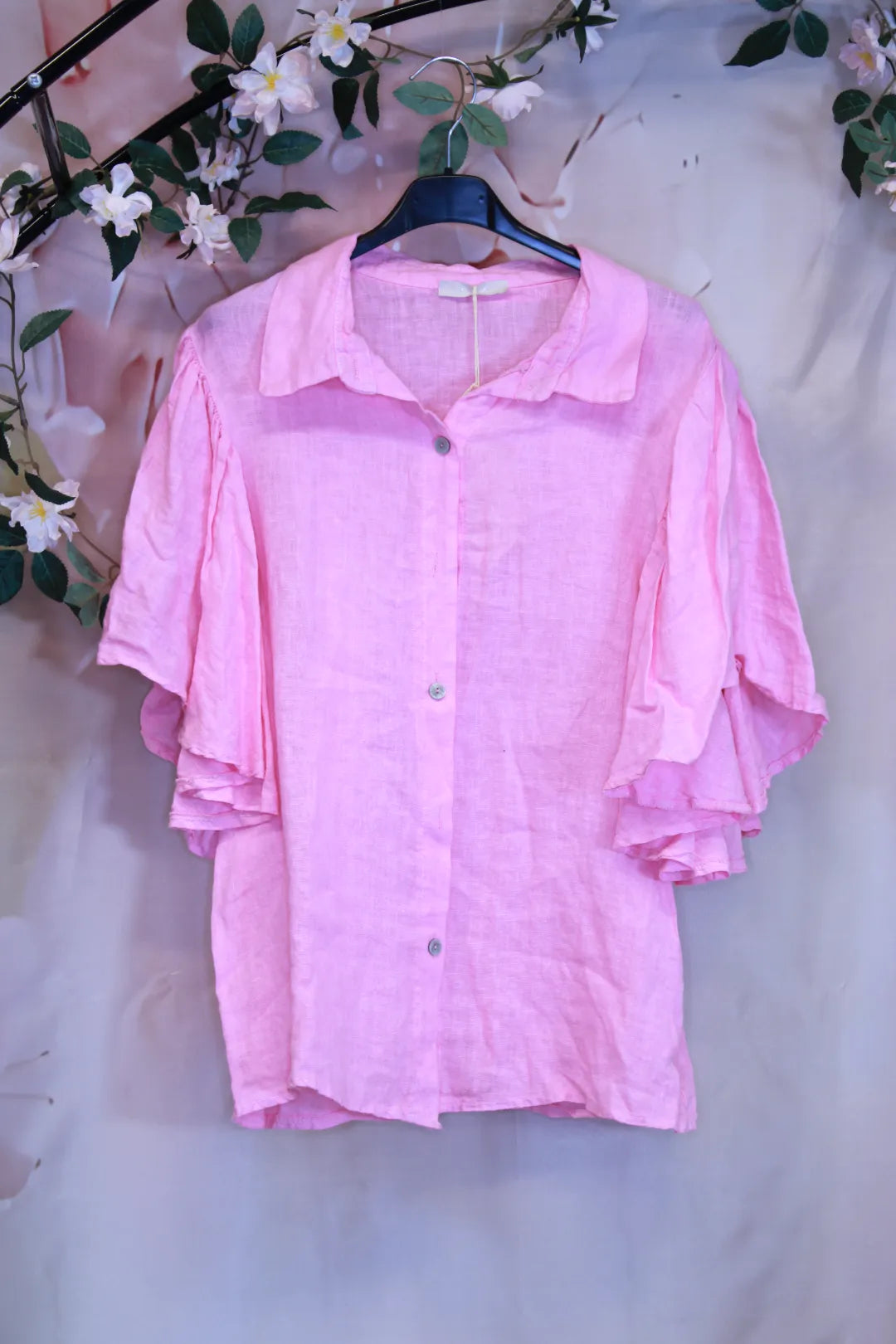 Lyhythihainen pellavapaita - Aija