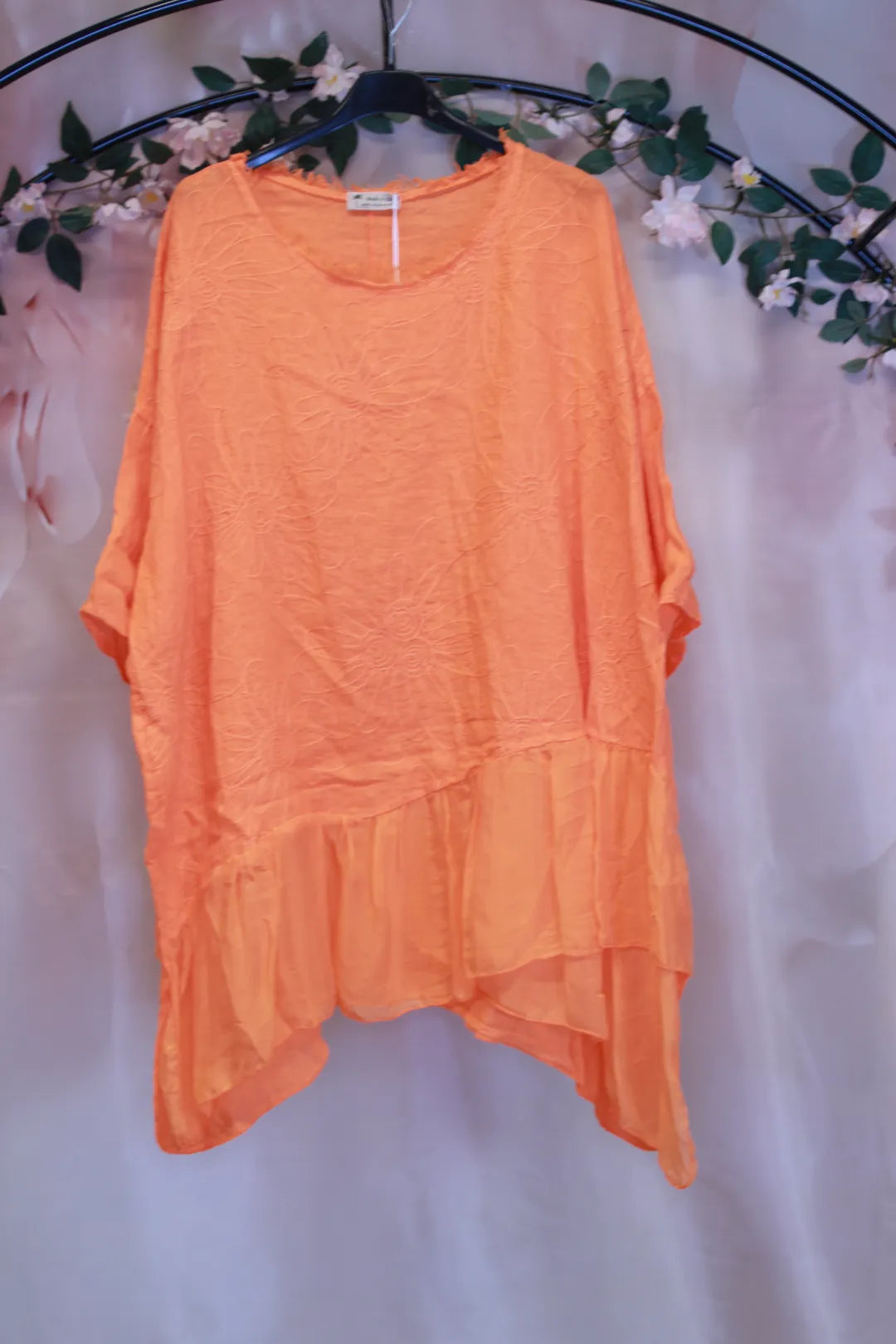 Tunika kukkakirjailulla XL/XXL Elviira