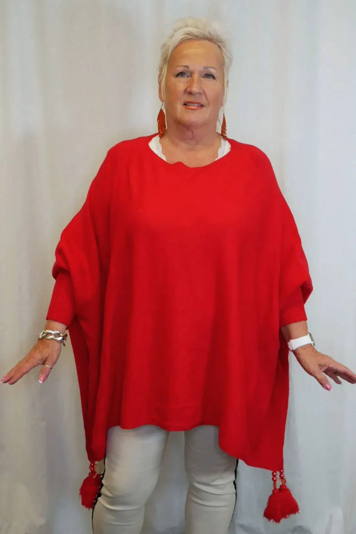 Poncho hihoilla Mirella