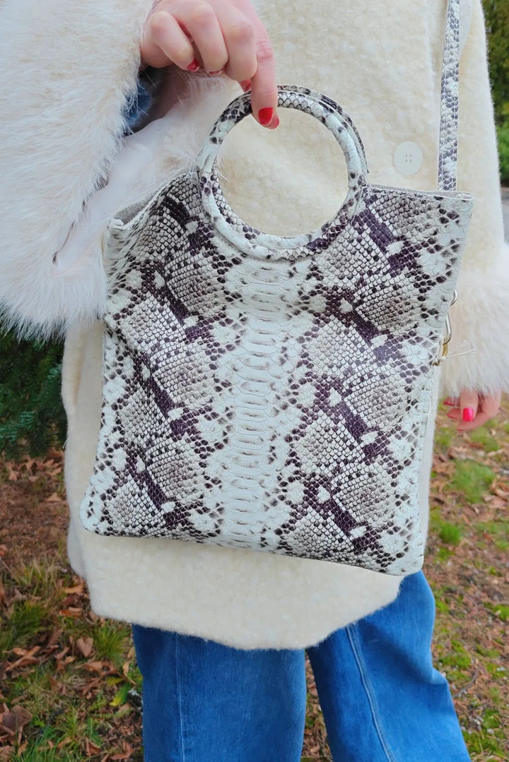 Nahkalaukku käärmekuosi / Malla