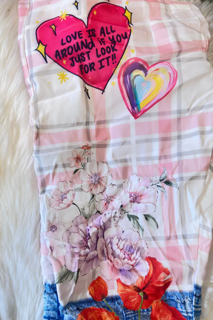 Printtihousut sydän - Serena