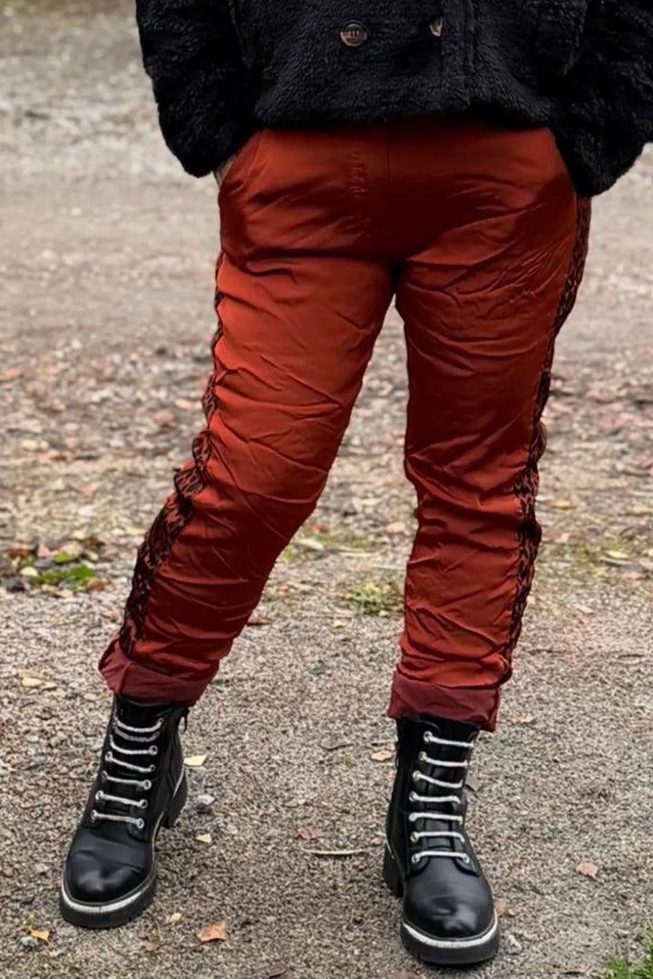 Satiinihousut leopardi Seija 38-42