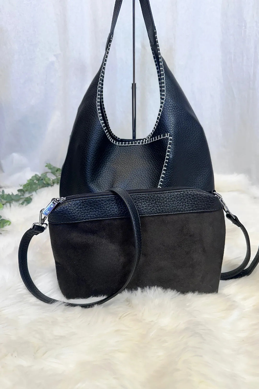 Keinonahkalaukku 2-osainen