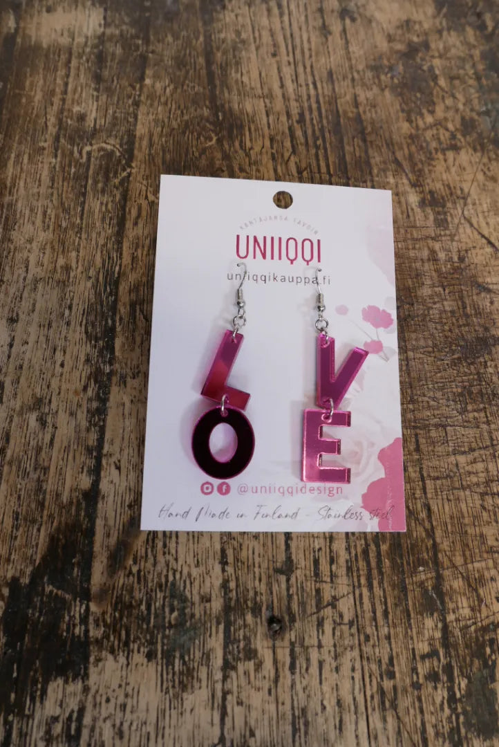 Korvakorut LOVE  // Uniiqqi- design