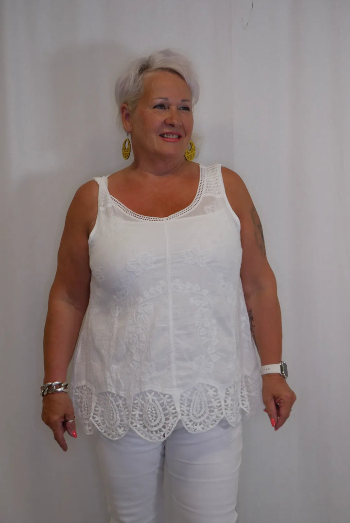 Toppi pitsihelmalla Silja