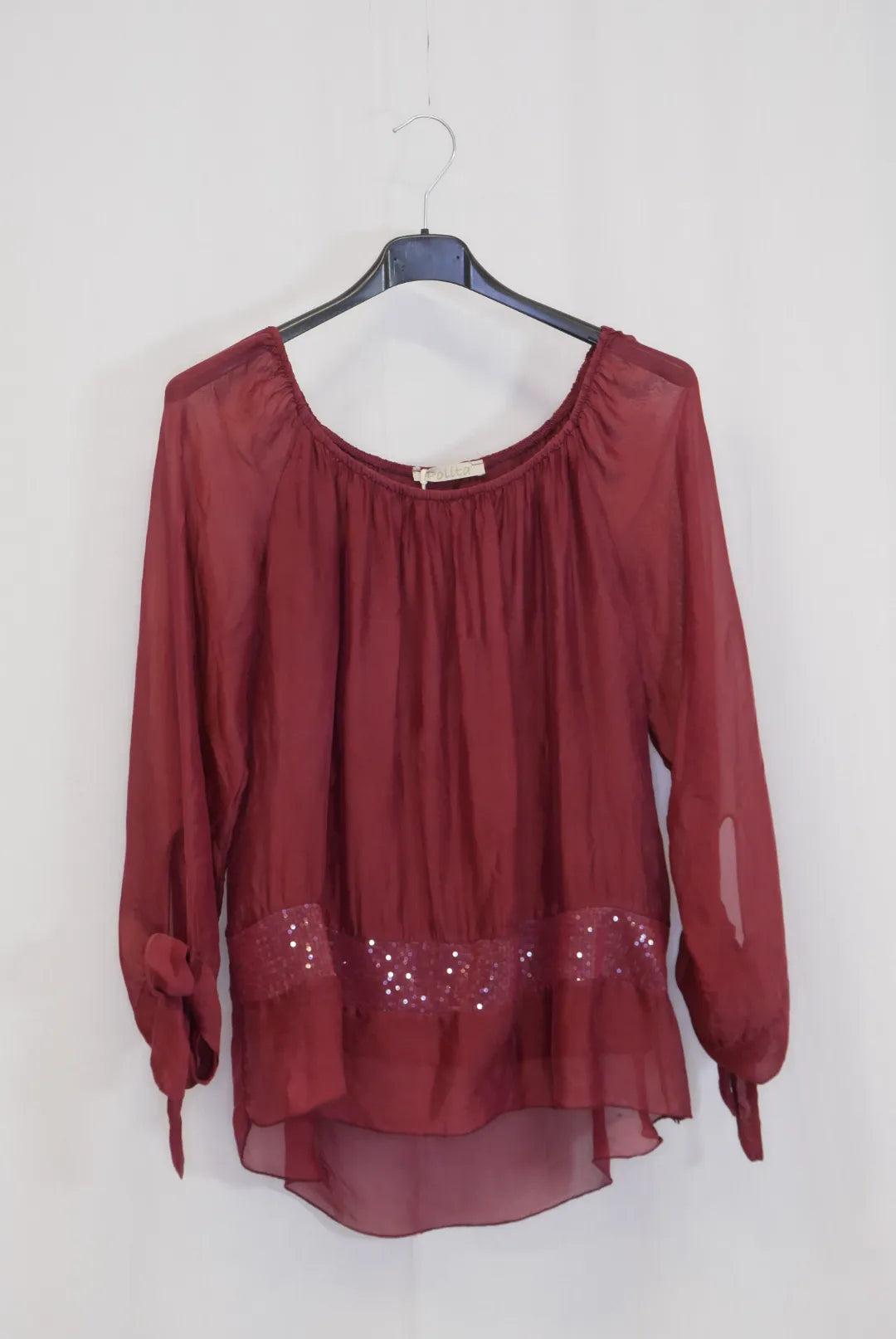 Pitkähihainen silkkipaita Jasmin