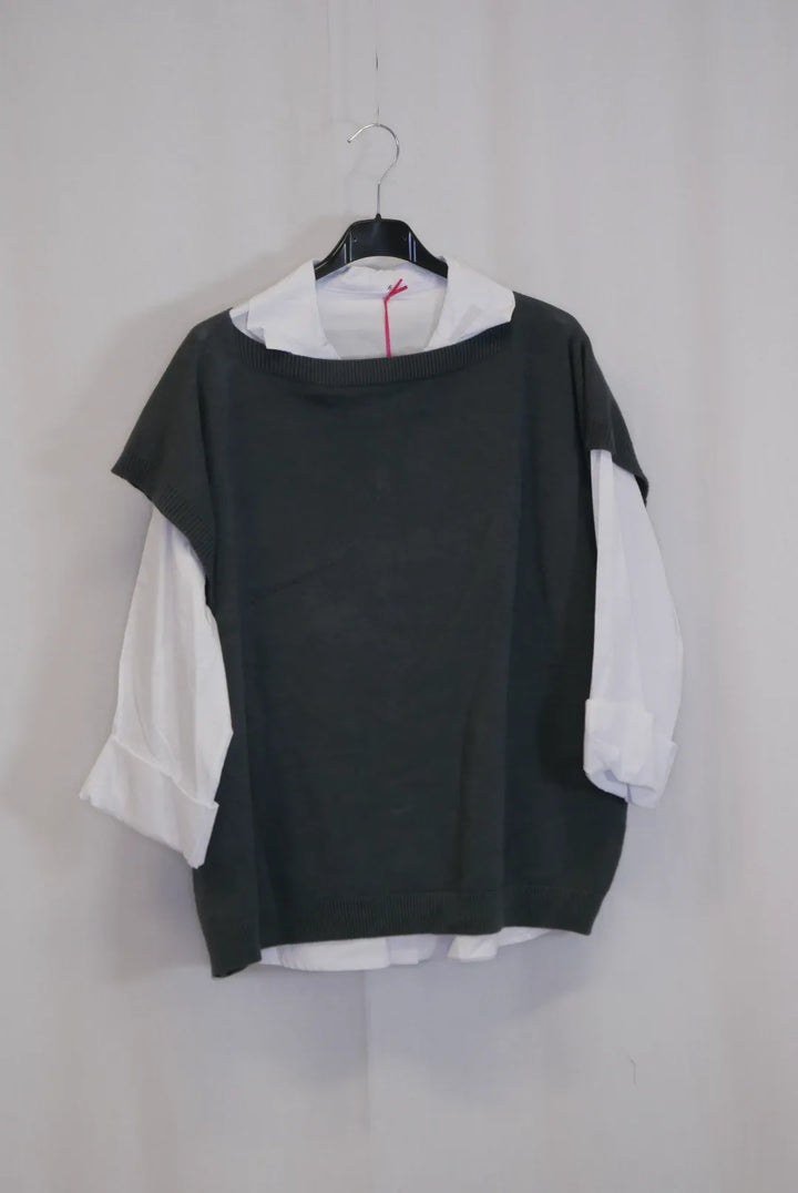 Kauluspaita neuleella Ulla M-XL