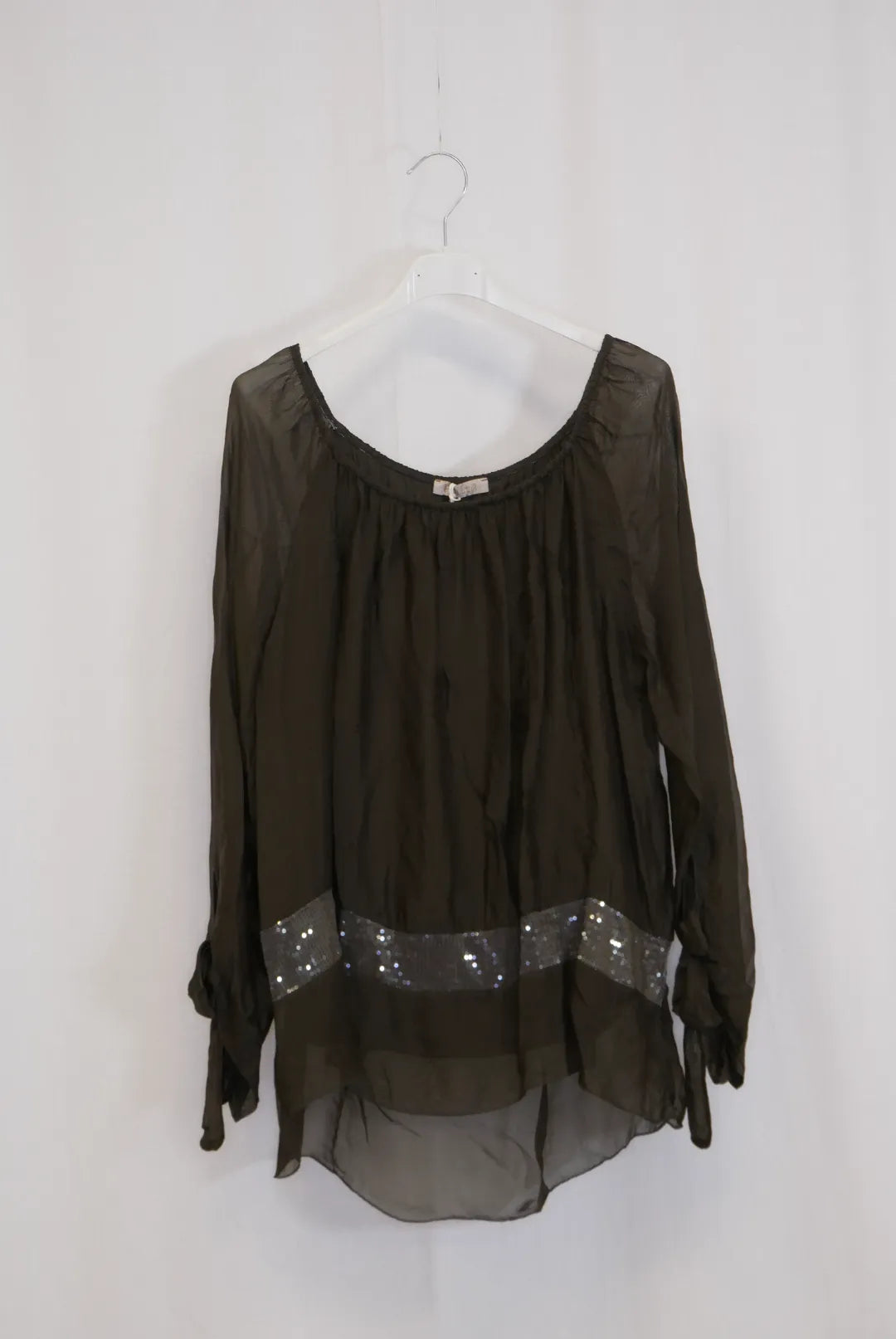 Pitkähihainen silkkipaita Jasmin