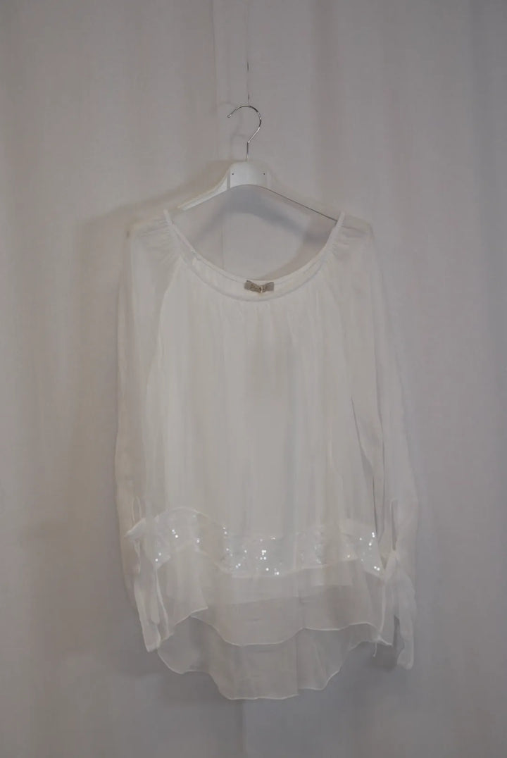 Pitkähihainen silkkipaita Jasmin