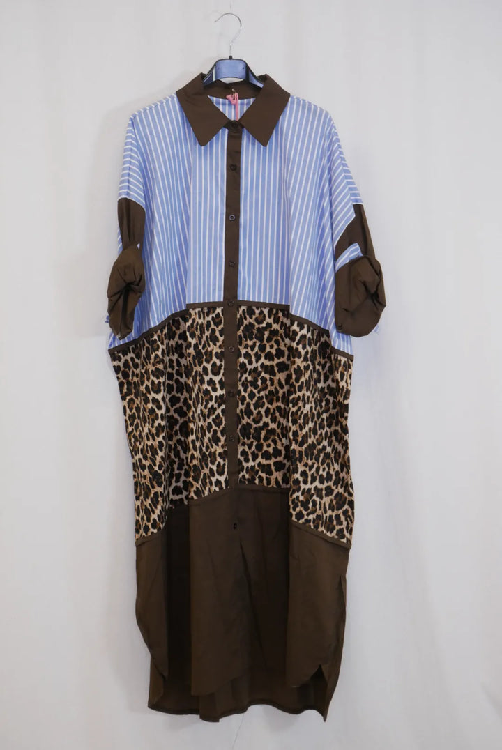 Raidallinen mekko/jakku Teresa 3XL