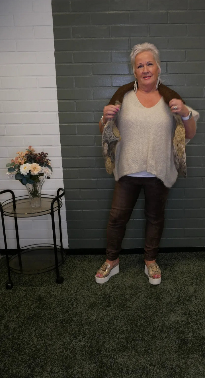 Mokkamaiset housut 38-42