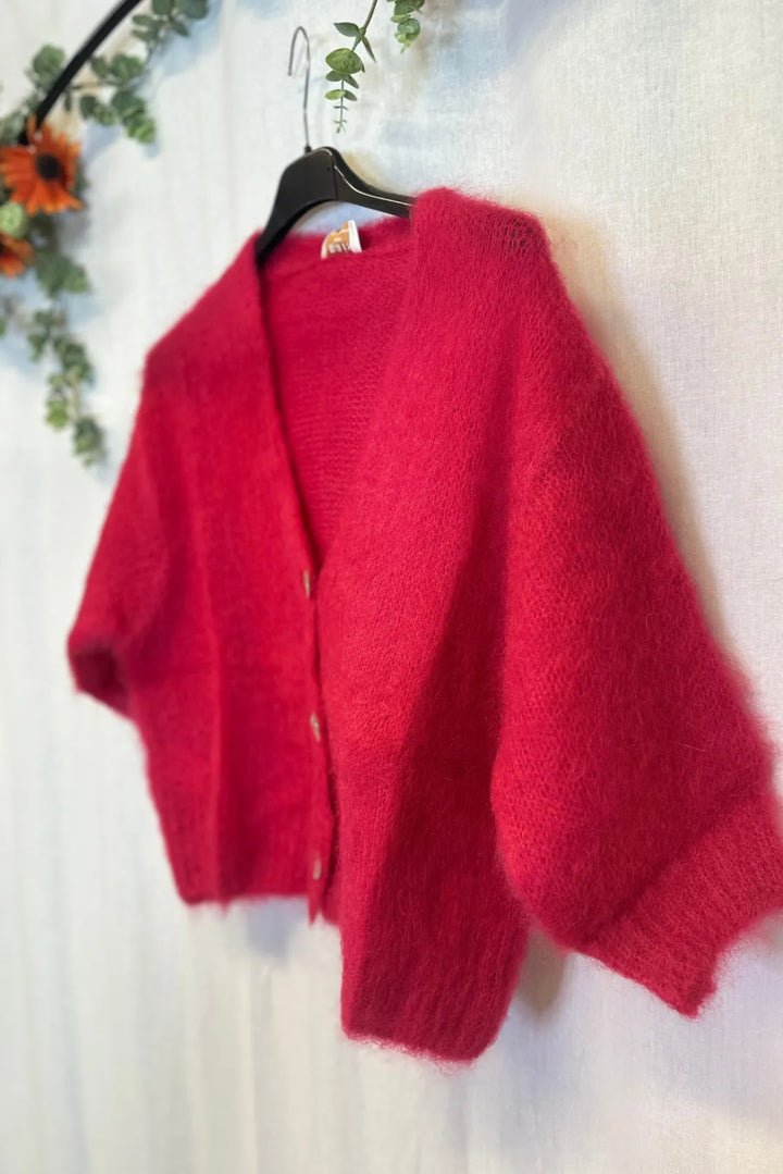 Kid mohair-neuletakki - Hanna