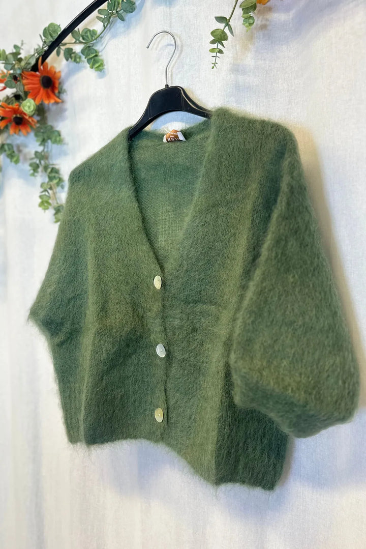 Kid mohair-neuletakki - Hanna