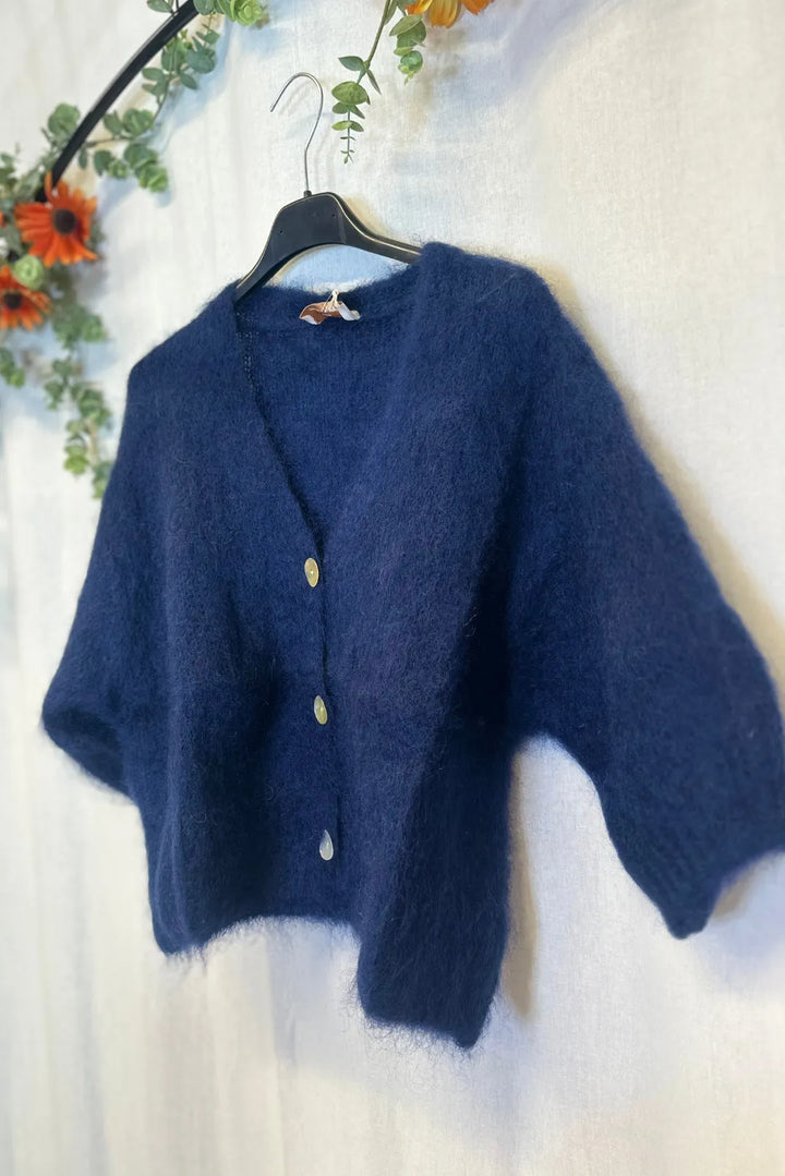 Kid mohair-neuletakki - Hanna
