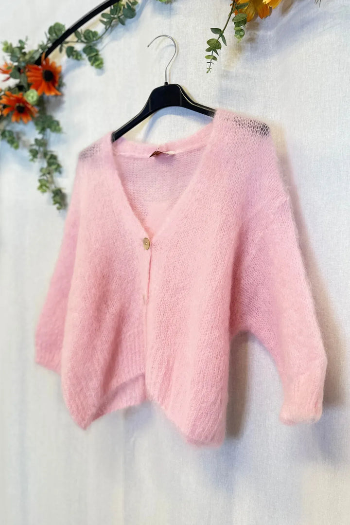 Kid mohair-neuletakki - Hanna